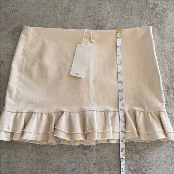 Mango Ruffled Cotton Mini-Skirt - Picture 12 of 12